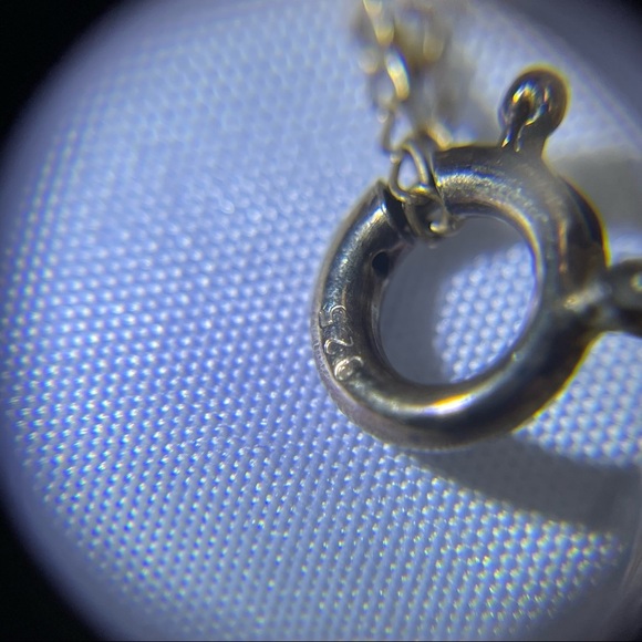 Lirm Thai Amber Colored CZ 925 Sterling Silver Dainty Necklace - Picture 9 of 9